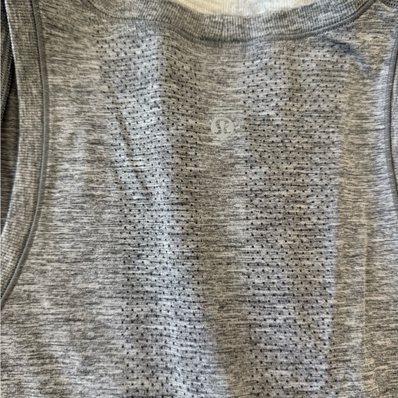 Womens Gray Athletic Tank Top - Picture 3 of 4